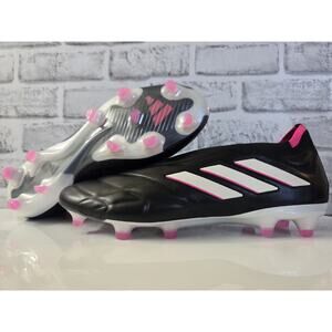 Size 6.5 Adidas Copa Pure + FG HQ8895 Black White Mens Soccer Cleats Laceless